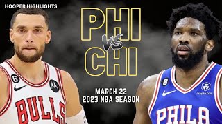 Philadelphia 76ers vs Chicago Bulls Full Game Highlights | Mar 22 | 2023 NBA Season