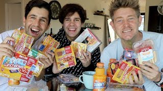 TRYING EVERY LUNCHABLES FLAVOR ft DAVID DOBRIK and JASON NASH!!