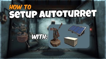 ⚔️ How to Easily Setup Auto Turret in Rust | With Using Solar Panel, Wind Turbine & Test Generator