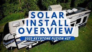 2023 Keystone Fuzion 427 Solar System Install  FJRV