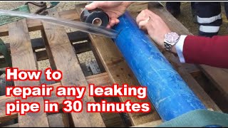 Repair a Leaking Pipe  How to fix a broken pipe