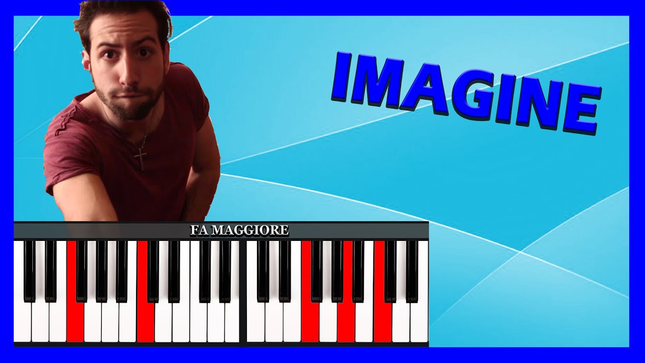 Tutorial Pianoforte Imagine John Lennon Accordi Facili Ita Youtube