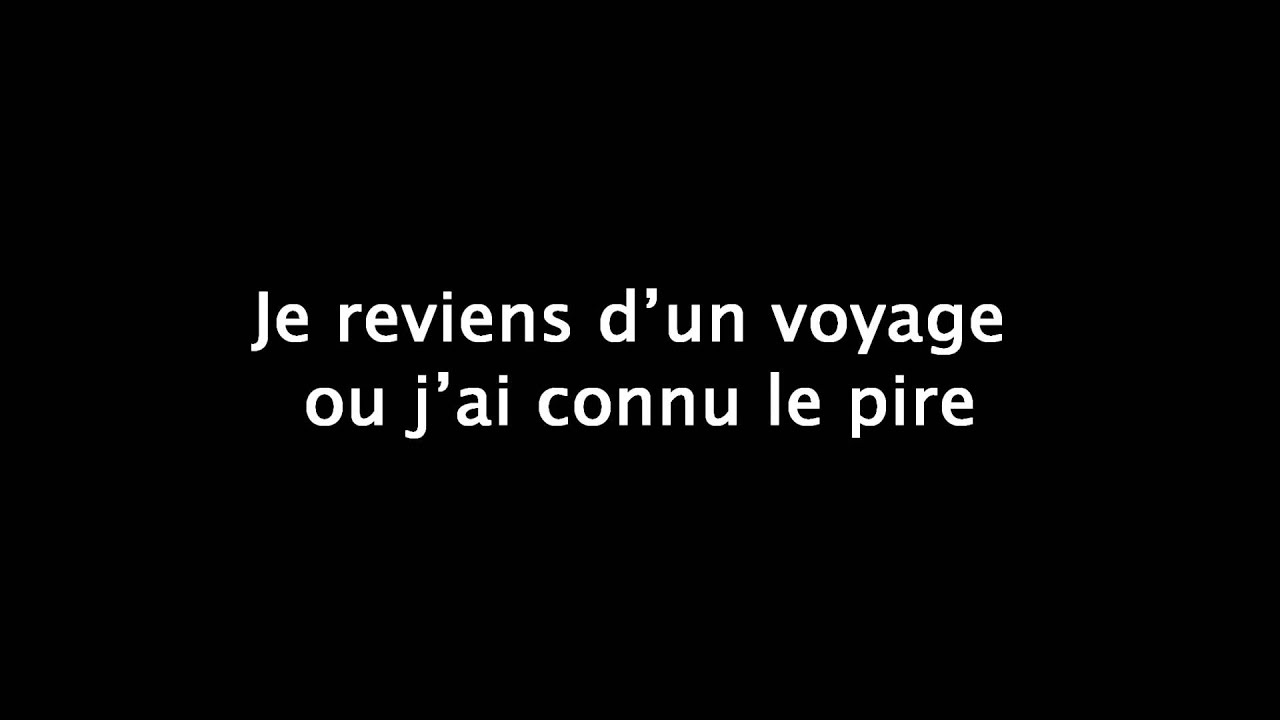 je reviens d'un voyage