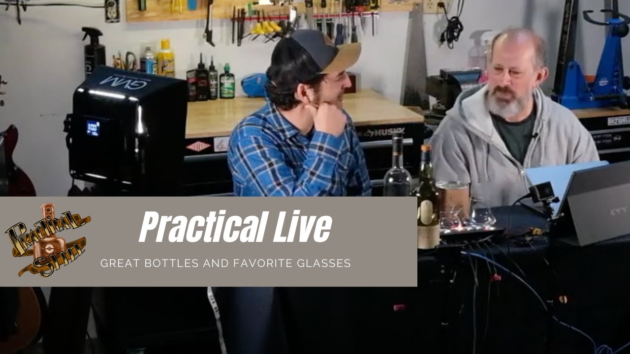 The last of two great bottles and some cool whiskey glasses