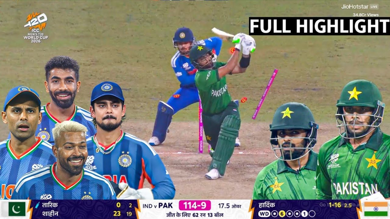 IND vs PAK T20 WC Full Match Highlights | India vs Pakistan T20 ...