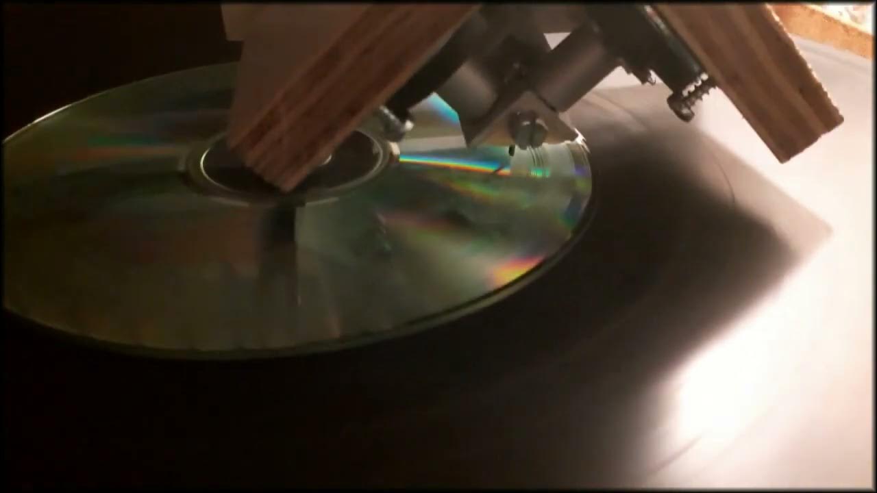 Homemade Records Lathe embossing on Polycarbonate test YouTube