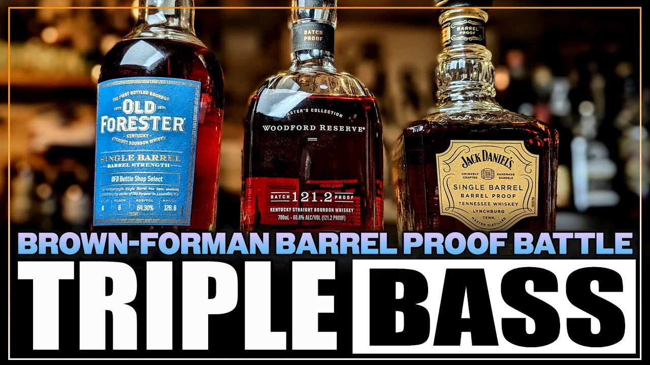 TRIPLE Bass! Old Forester vs Jack Daniel's vs Woodford Reserve Batch