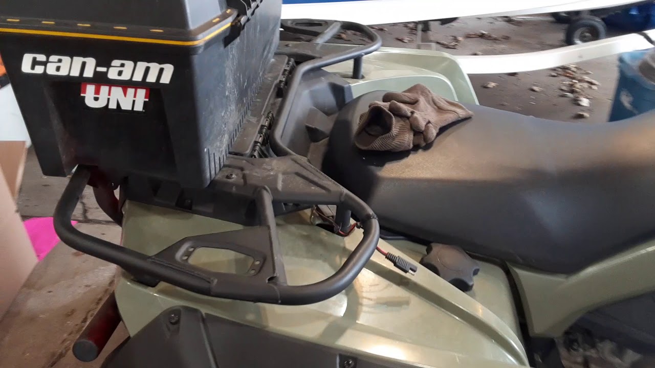 2017 Can Am Outlander 450 with a GSE Trail Tamer slip on exhaust YouTube