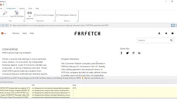 How to capture data from details pages of Farfetch website | No JS | Webharvy