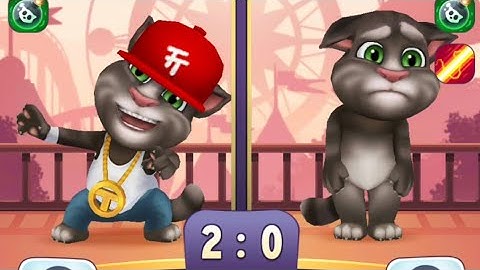 Tom vs Tom Talking Tom bubble shooter game free for kids gameplay Android.