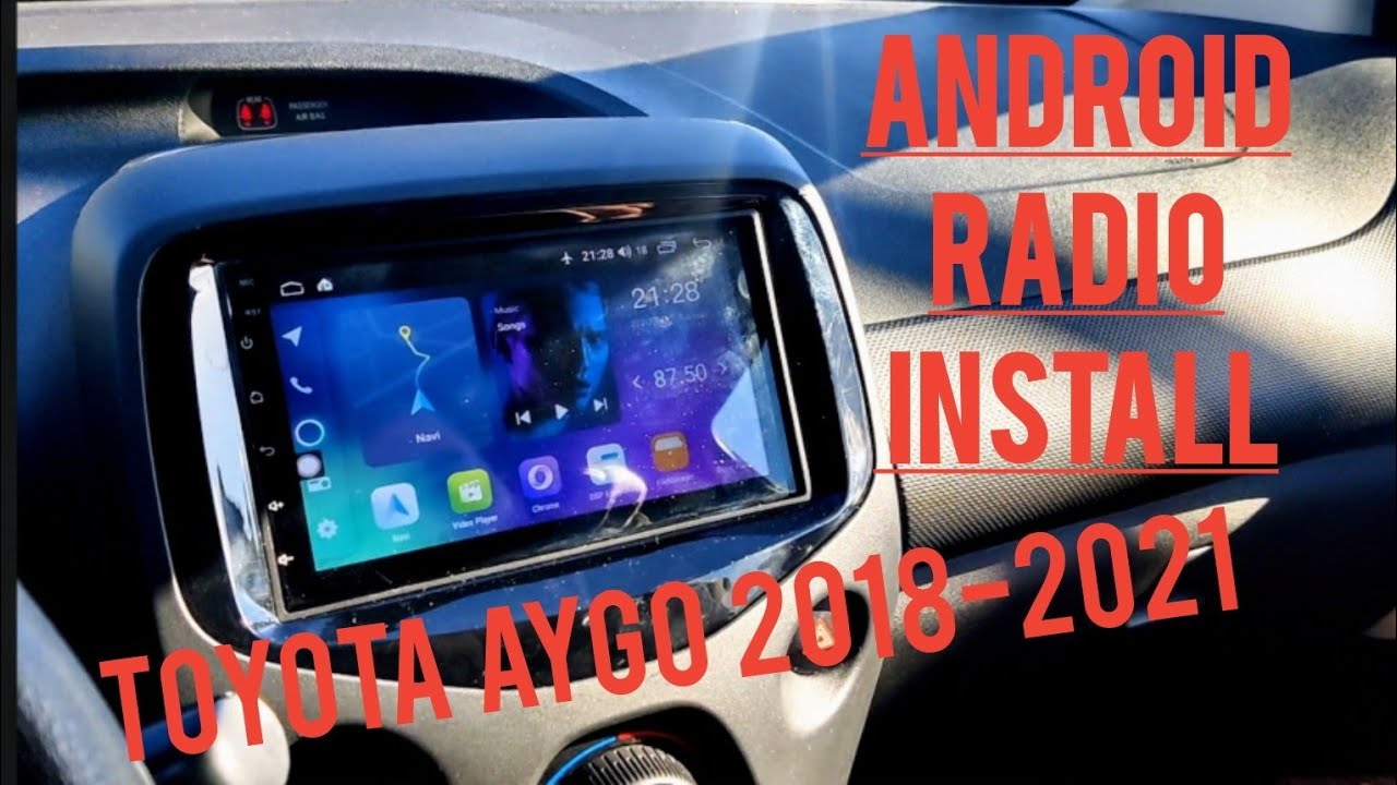 installation autoradio android & Carplay sur Peugeot 107/Citroen C1 et  Toyota Aygo 