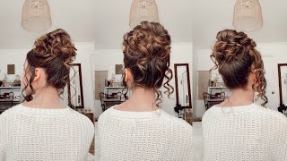 Pin Curl  Curly Bun! Apostolic Hairstyles