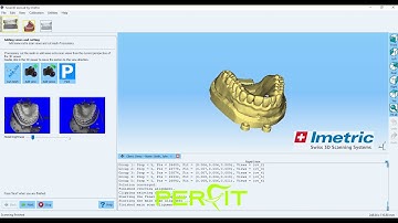 How to scan a model and a wax-up with the Imetric Scanner