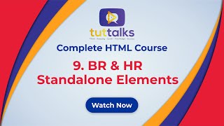 9 - BR and HR Standalone Elements  in HTML | HTML Tutorial for Beginners in Urdu/Hindi