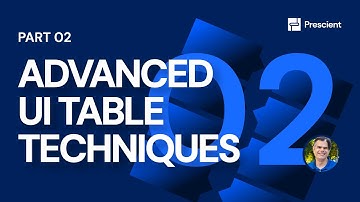 Prescient: PART 02: Build Advanced UI Table | Node-RED and Prescient Tips