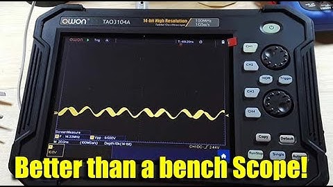 Owon Tablet Oscilloscope First Look