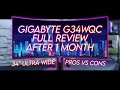 Gigabyte G34WQC Review After 1 Month