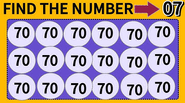 Can You Find the Different Number in 10 Seconds? ⏱️