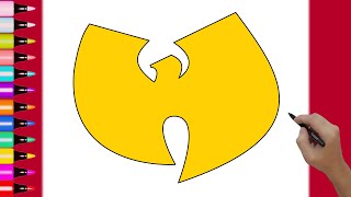 How to Draw Wu Tang Clan Logo - Easy Step by Step