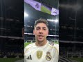 🤳 ”I hope you enjoyed, thanks for your support! It would be harder without you!" #RealMadrid #Fede