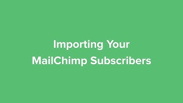 Importing Your MailChimp Subscribers - MailerLite Classic