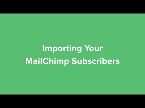 Importing Your MailChimp Subscribers - MailerLite Classic