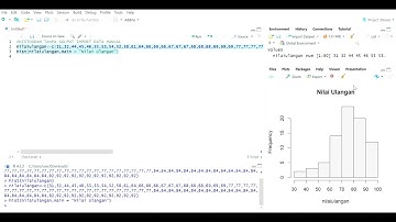 Tutorial membuat Histogram menggunakan R-Studio