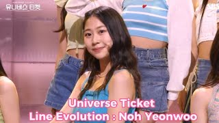 ( Universe Ticket ) Line Evolution : Noh Yeonwoo