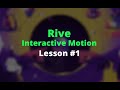 Rive  interactive motion lesson 1 breakdown