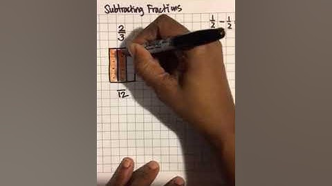 Subtracting Fractions using a Rectangular Grid