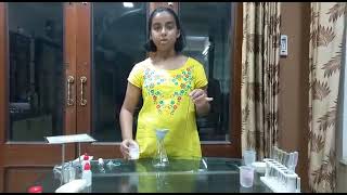 separating chalk powder from water experiment