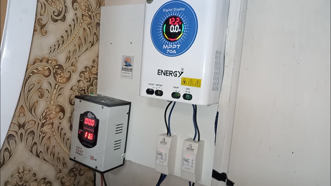 Energy Mppt 70Am # Honda 220Watt 3 SOLAR Panal install 