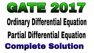 Famous GATE 2017 MATHEMATICS SOLUTION || GATE 2017 MATHEMATICS ODE SOLUTION || GATE 2017 PDE SOLUTION Profile