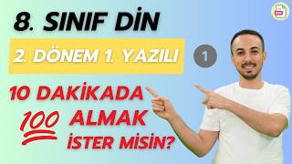 8. Sınıf Din Kültürü 2. Dönem 1. Yazılı
