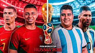 COPA DO MUNDO 2018, mas eu sou MESSI e ele CR7