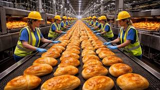 Inside the Giant Bread Factory – Baking 500,000 Loaves Per Day
