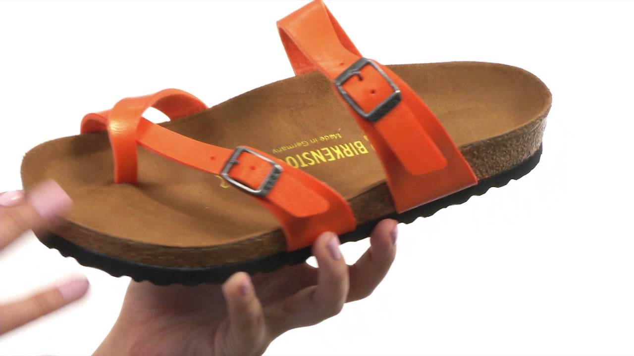 birkenstock mayari orange