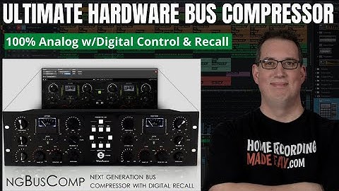 Analog Mixing & Mastering Bus Compressor w/Digital Recall | Wes Audio NgBusComp