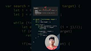 DSA Series Day 11 Binary Search #programming #interview #javascript