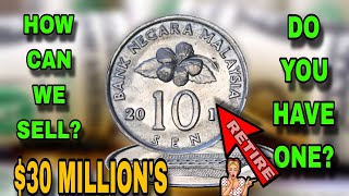 Top 10 Ultra Malaysia 10 Sen Rare 10 Sen Coins Worth huge money!valuable 10 Sen to look for!