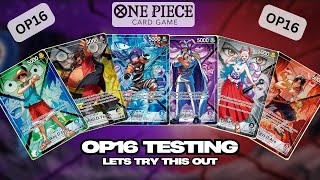 OP16 Leader Testing | Lets try this out