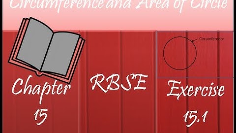 Circumference and Area of Circle | Class 10th | Chapter 15 | Exercise 15.1 | Maths | RBSE