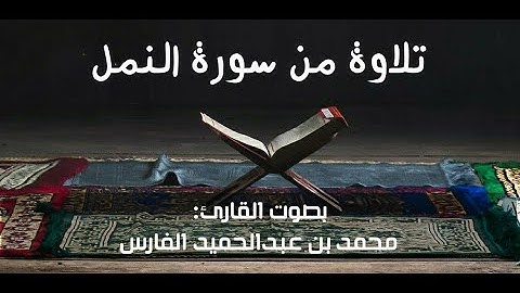 تلاوة خاشعة من سورة النمل | بصوت القارئ: محمد بن عبدالحميد الفارس