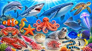 Sea Animals for Kids | Learn Ocean Animals Names | Sea Animals for Kids