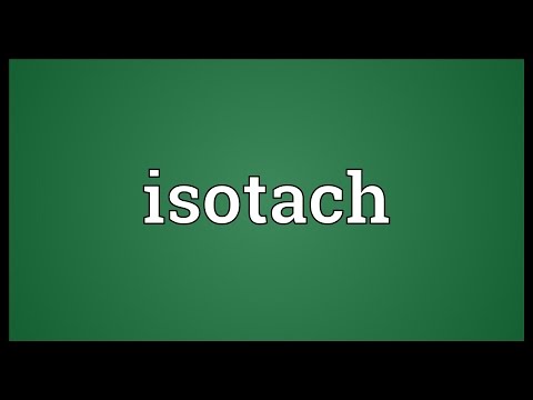 Isotach Meaning