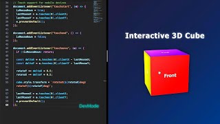 HOW TO CREATE AN INTERACTIVE 3D CUBE Wealth
