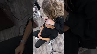 How to Cut the Template and Get the Right Size #hair #hairsystem #template #shorts