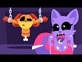 Dogday death cutscene vs catnap girl  poppy playtime chapter 3 animation