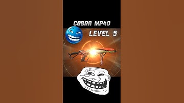 COBRA MP40 UPGRADE💀☠️||COBRA MP40 LEVEL UPGRADING 🤩🍷🗿|| NEW EVO VALUT|| COBRA MP40 RETURN🔜✔️✔️