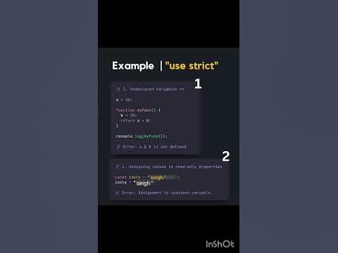 JavaScript use Strict in detail || interview question answer - YouTube